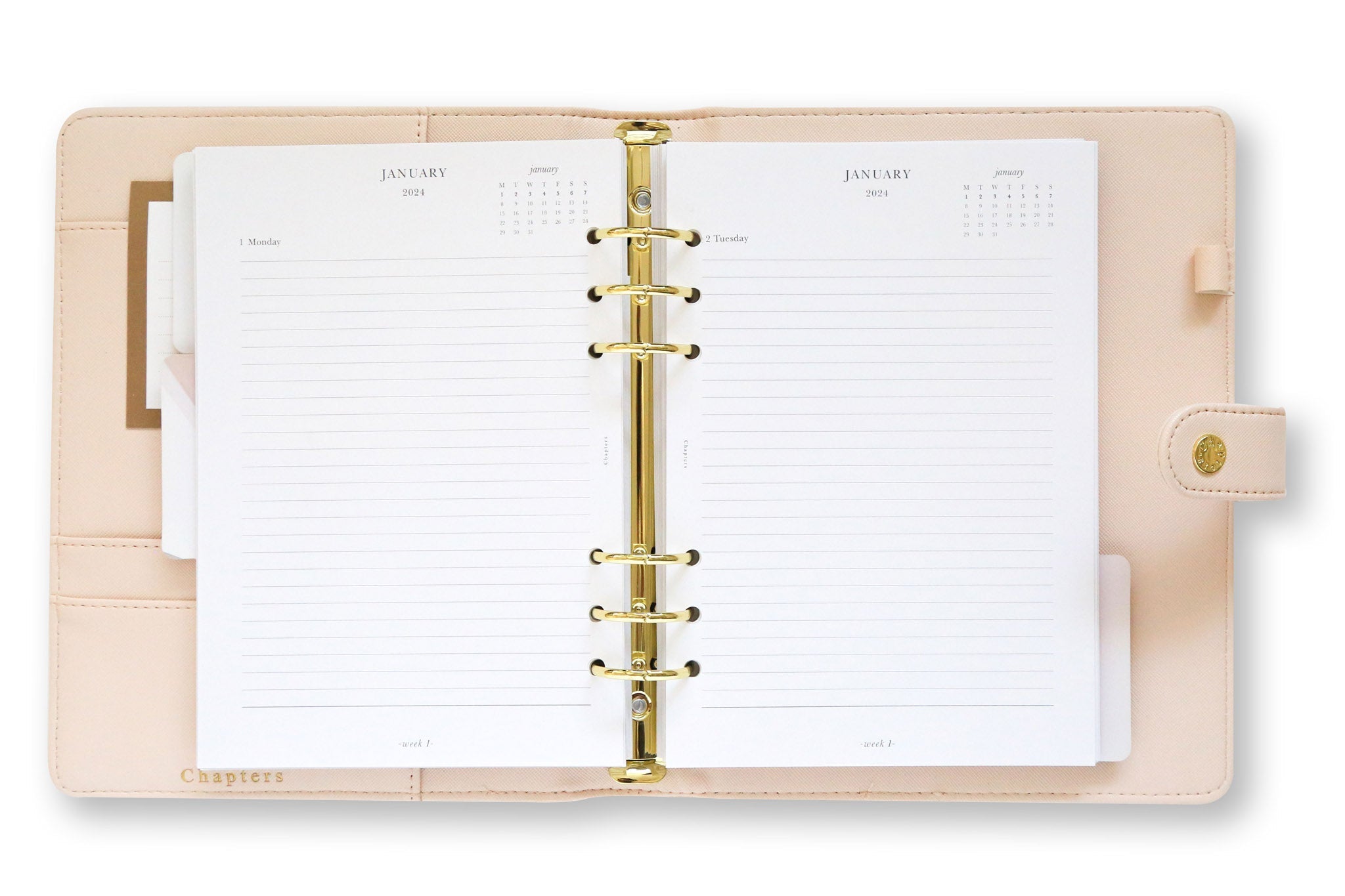 A5 Günlük Planlayıcı - 2024, Lilac Polka - Chapters