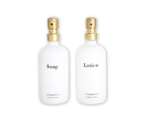 Cam Sıvı Sabunluk Seti, Soap & Lotion - Chapters