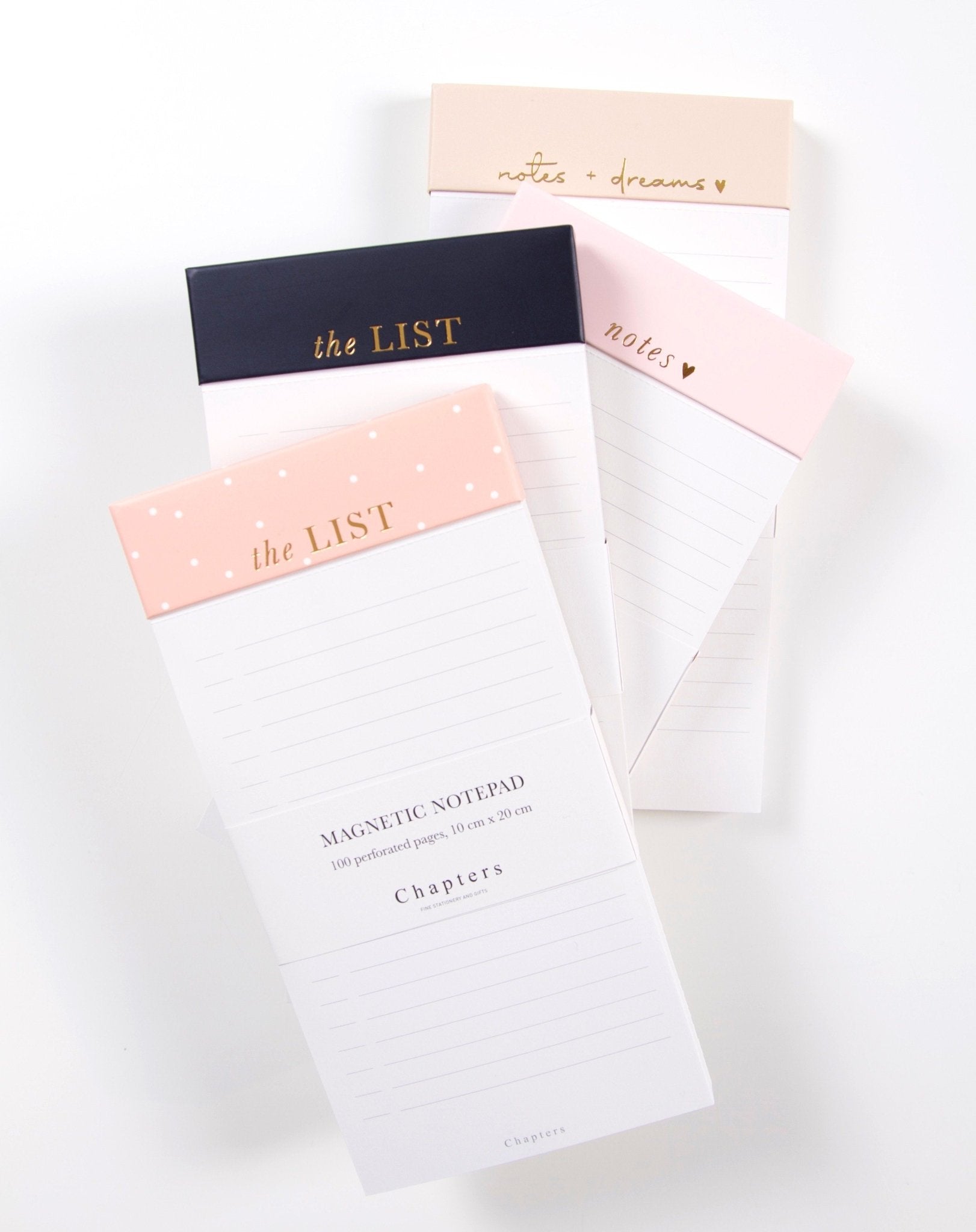 Magnetic Notepad, Pink - Chapters