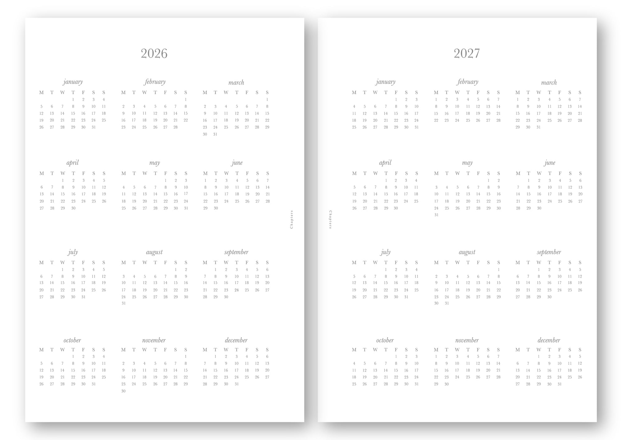 B6 Refill, Haftalık / 2026 - Ön Sipariş