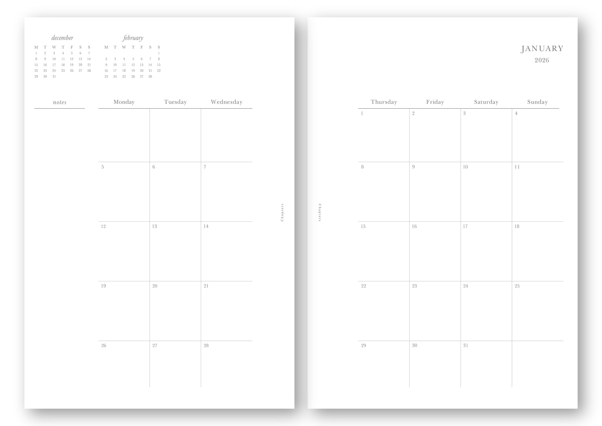 B6 Refill, Haftalık / 2026 - Ön Sipariş