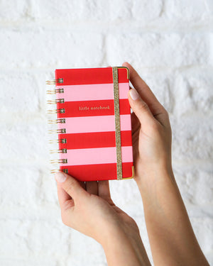Mini Spiralli Notebook, Strawberry