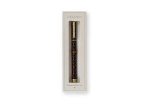 Premium Roller Pen, Black & Brown Hearts