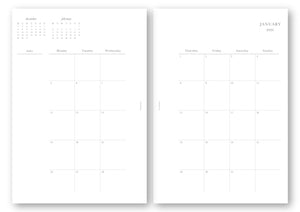 A5 Planlayıcı, Black / Check - Chapters