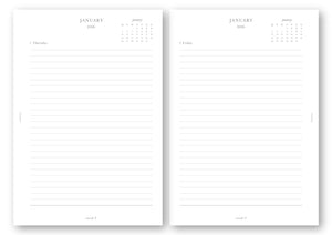 A5 Planlayıcı, Black / Check - Chapters