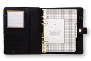 A5 Planlayıcı, Black / Check - Chapters