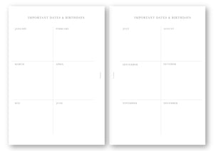 A5 Planlayıcı, Black / Check - Chapters