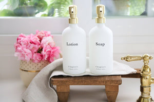 Cam Sıvı Sabunluk Seti, Soap & Lotion (OUTLET) - Chapters