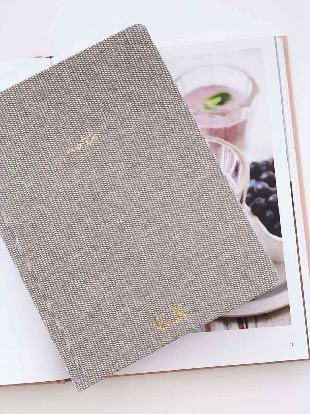 Linen Notebook, Gray - Chapters