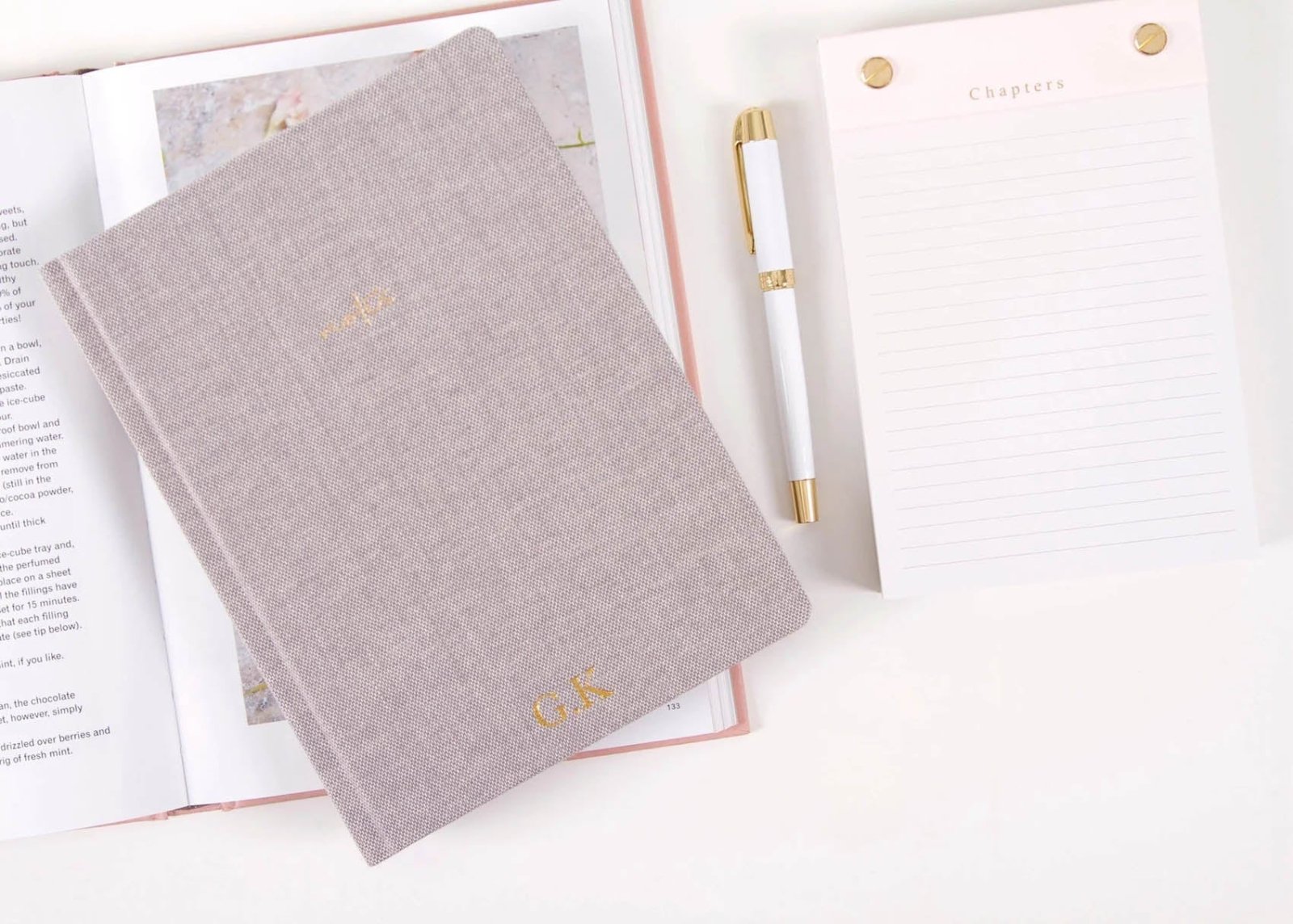 Linen Notebook, Gray (OUTLET) - Chapters