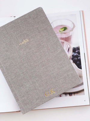 Linen Notebook, Gray (OUTLET) - Chapters