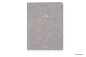 Linen Notebook, Gray (OUTLET) - Chapters