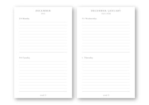 Pocket Planner Refill, Tarihli / 2026 - Ön Sipariş - Chapters