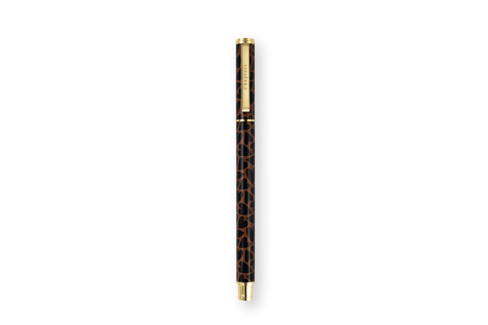 Premium Roller Pen, Black & Brown Hearts - Chapters