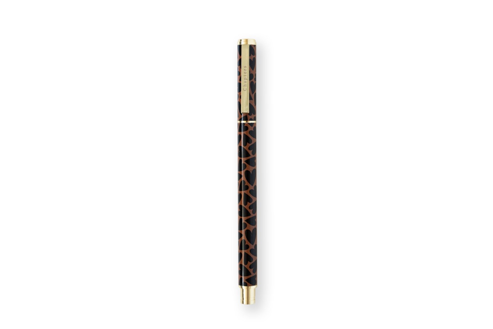 Premium Roller Pen, Black & Brown Hearts - Ön Sipariş - Chapters