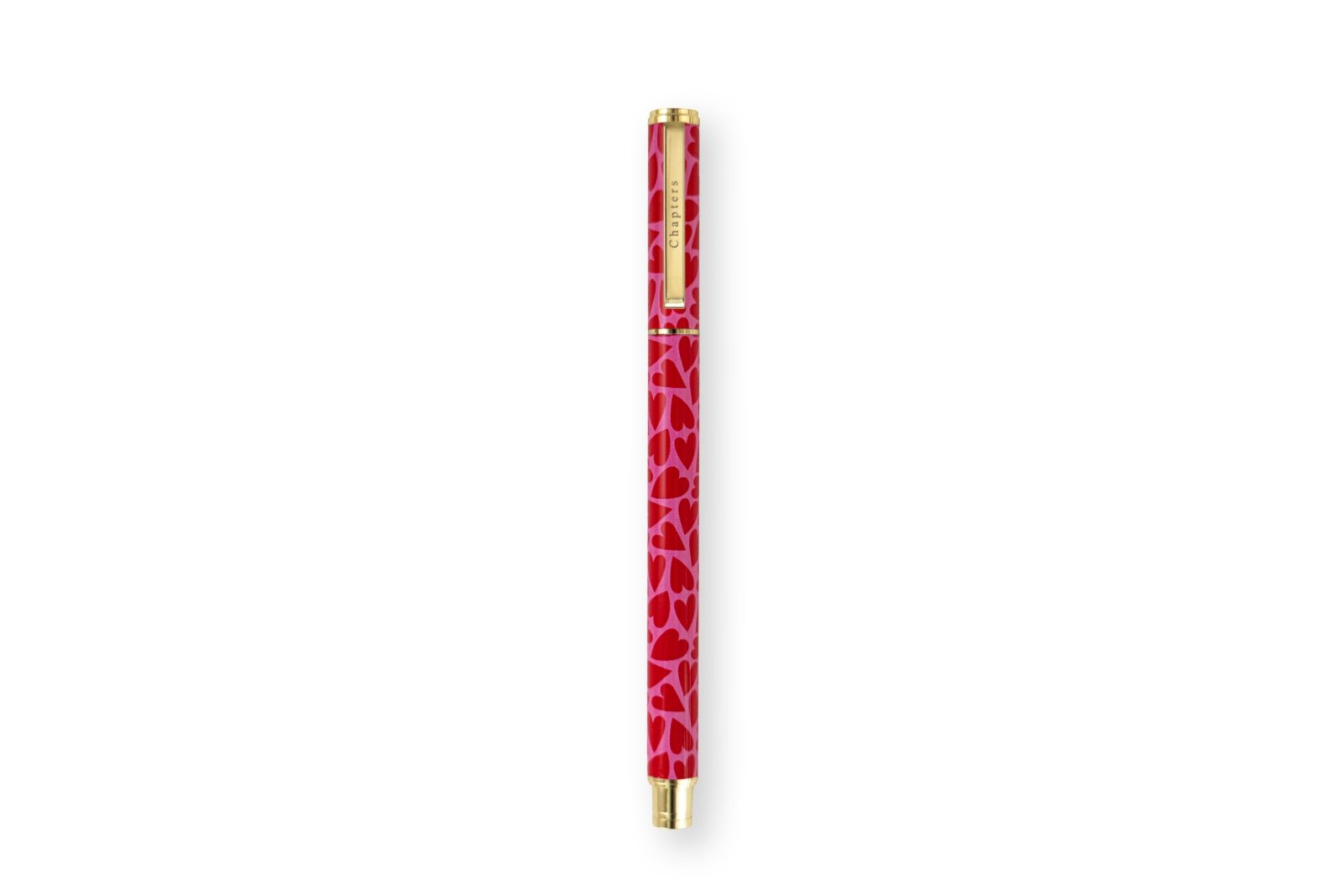 Premium Roller Pen, Pink & Red Hearts - Chapters