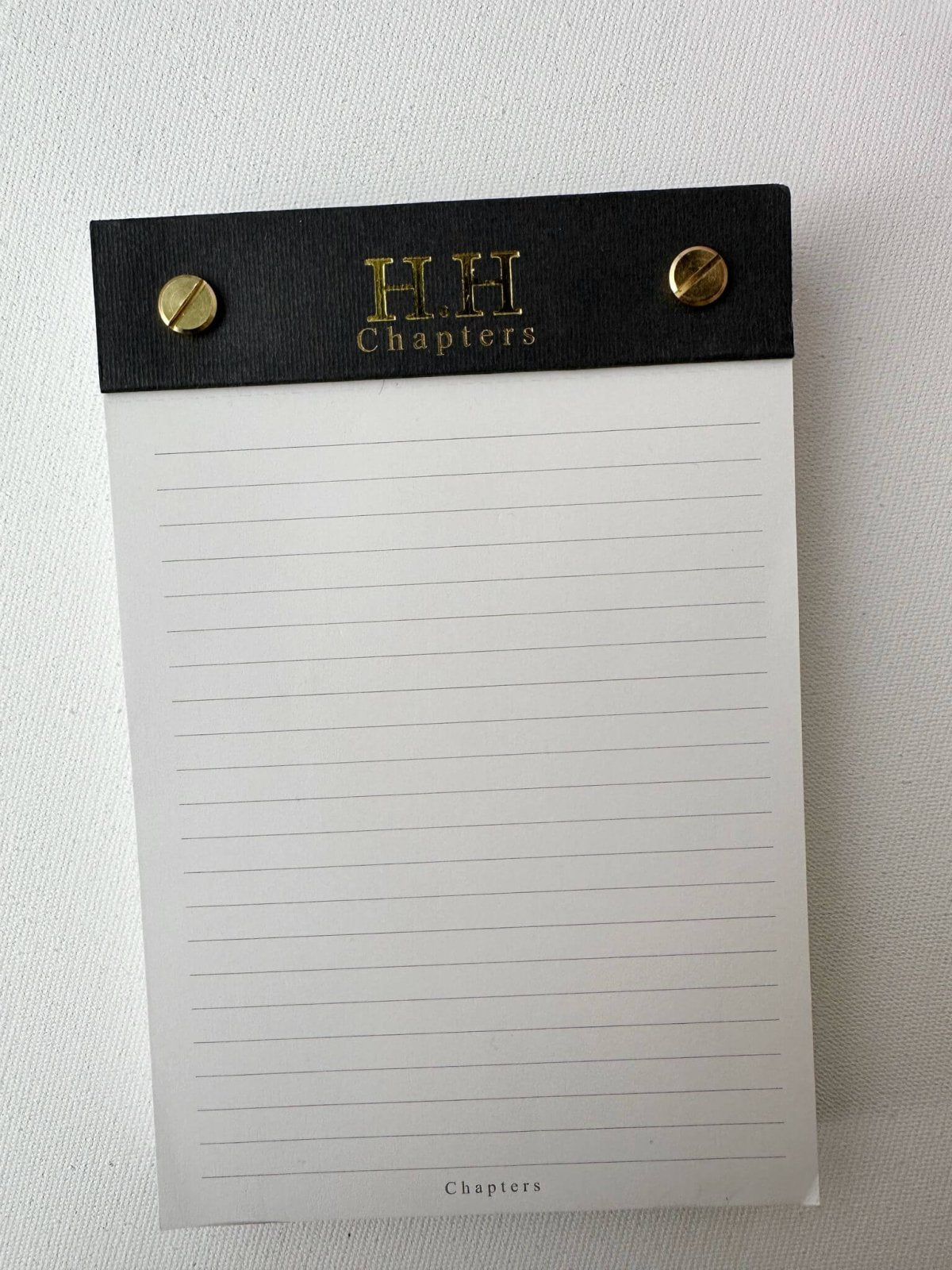 Small Notepad, Black - H.H - Chapters