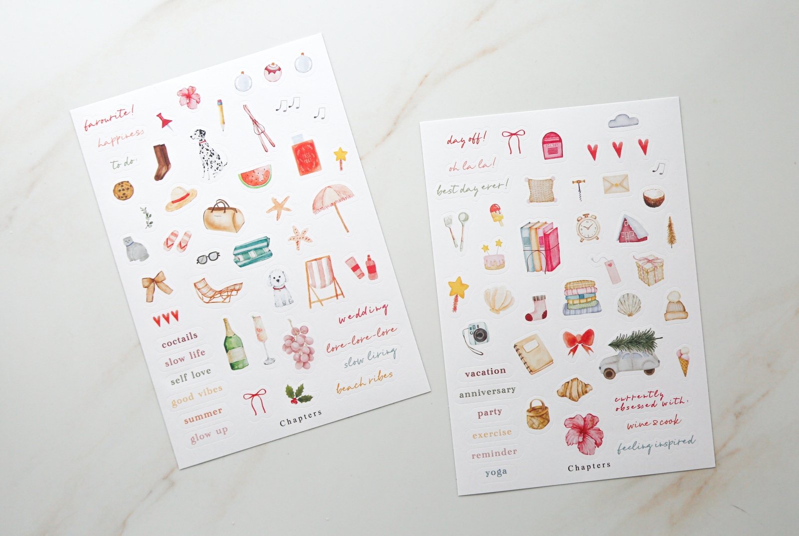 Spiralli Haftalık Planlayıcı, Ditsy - Chapters