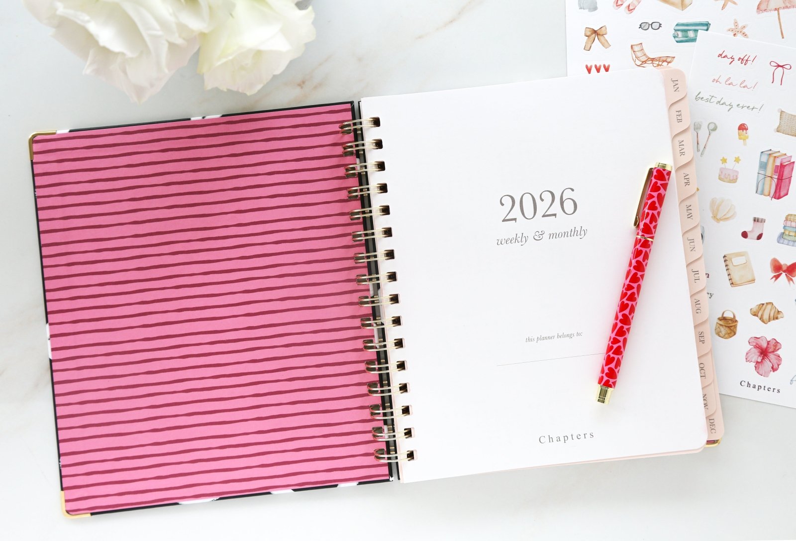 Spiralli Haftalık Planlayıcı, Sketch - Chapters