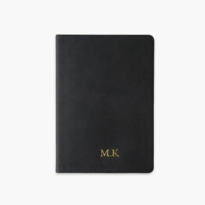 Vegan Leather Notebook, Black - M.K - Chapters