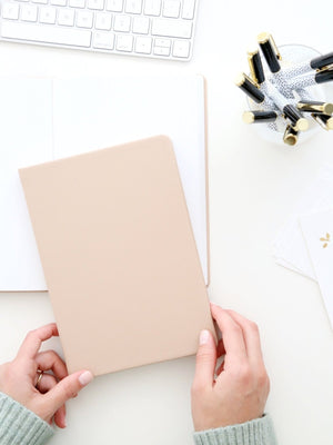 Vegan Leather Notebook, Nude (OUTLET) - Chapters