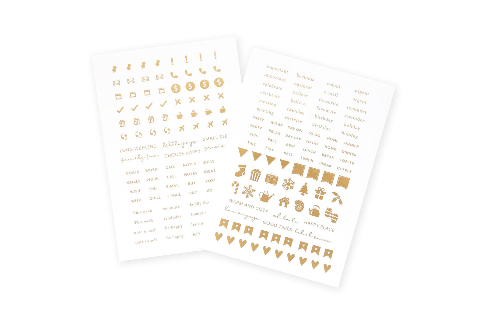 A5 Gold Sticker Seti - Chapters