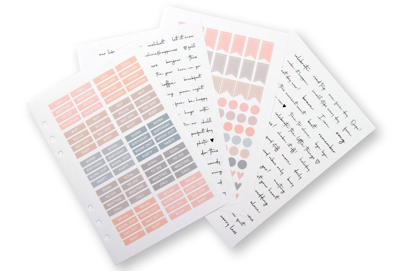 A5 Sticker Seti - Chapters