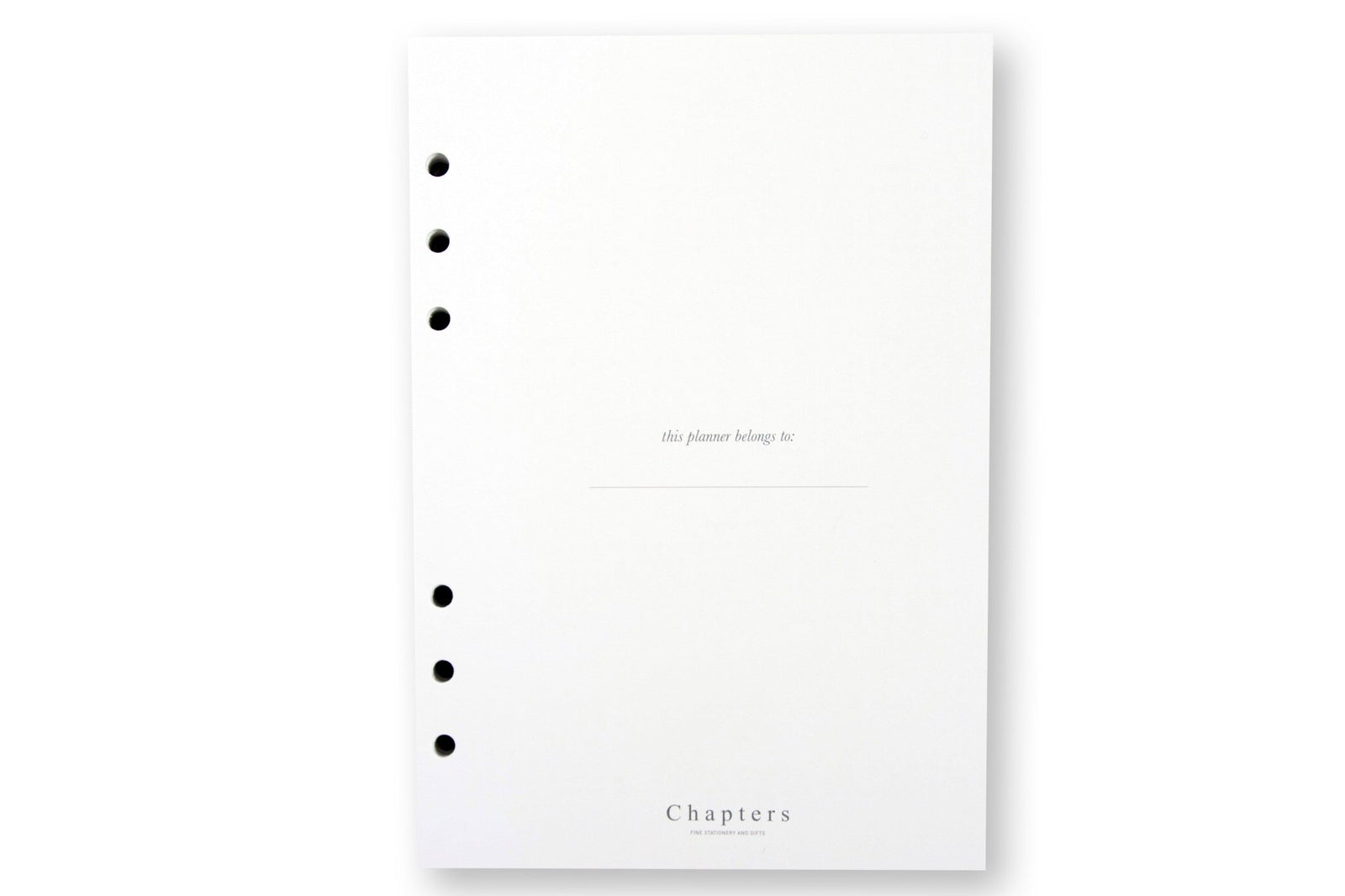 A5 Tarihsiz Refill - Chapters