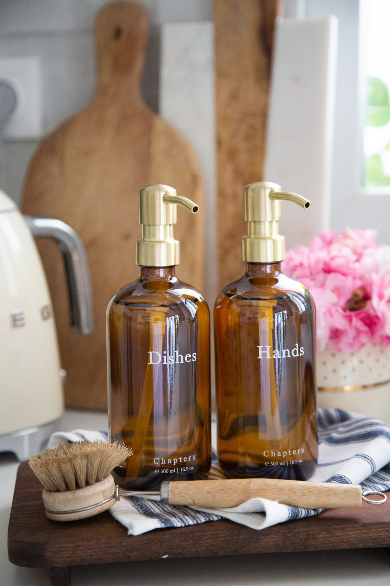 Cam Sıvı Sabunluk Seti, Hands & Dishes - Chapters