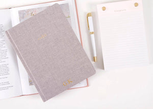 Linen Notebook, Gray - Chapters