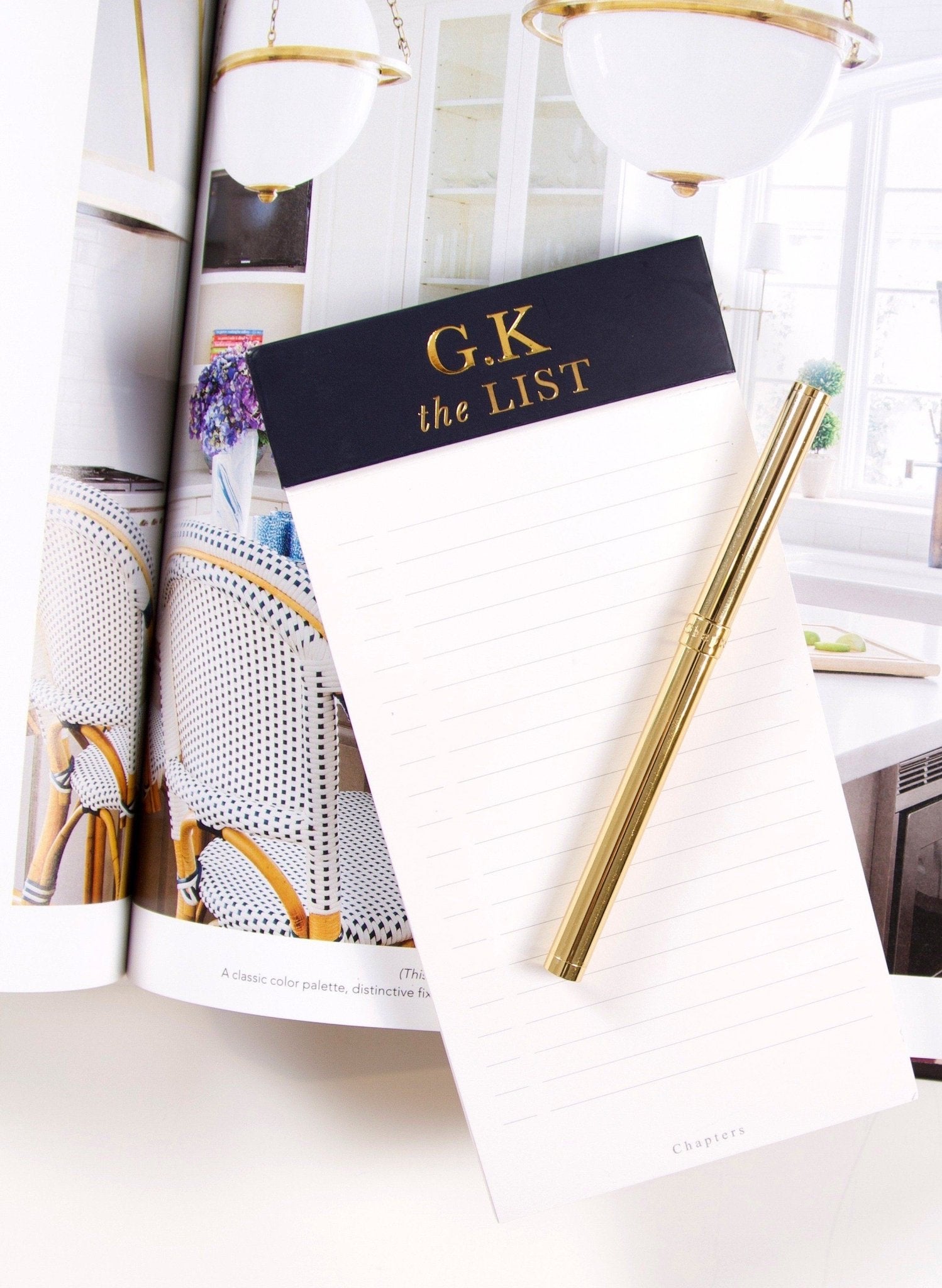 Magnetic Notepad, Navy - Chapters