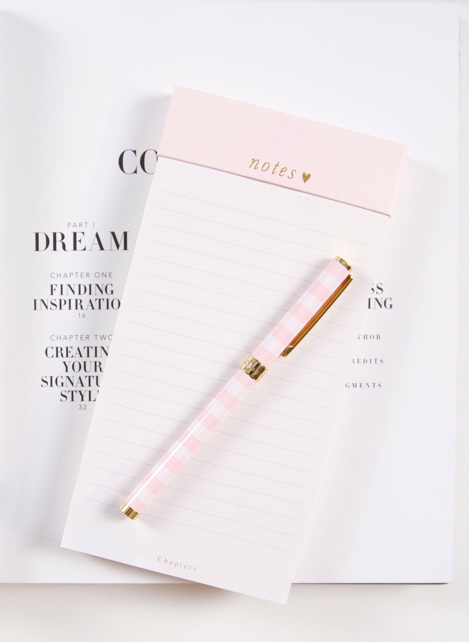 Magnetic Notepad, Pink - Chapters