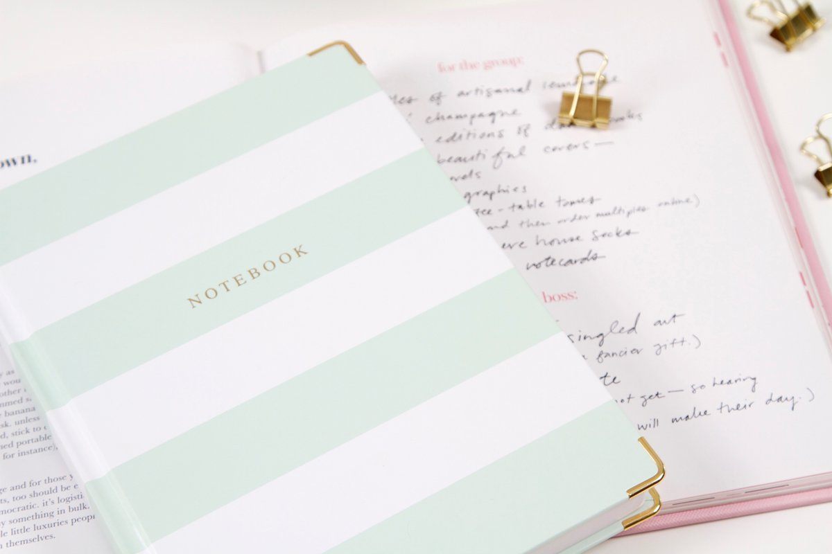 Notebook - Mint & White - Chapters