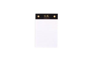 Small Notepad, Black - Chapters